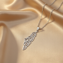 Karamah Palestine Calligraphy Map Necklace