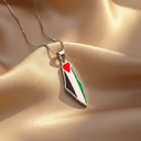 Karamah Palestine Pride Map Necklace