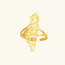 Karamah Palestine Calligraphy Map Ring