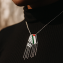 Silver Keffiyeh Necklace
