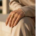 Karamah Palestine Calligraphy Map Ring