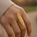 Karamah Palestine Calligraphy Map Ring