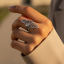 Karamah Palestine Calligraphy Map Ring
