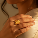 Karamah Palestine Olive Leaf Ring