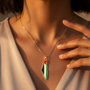 Karamah Palestine Pride Map Necklace