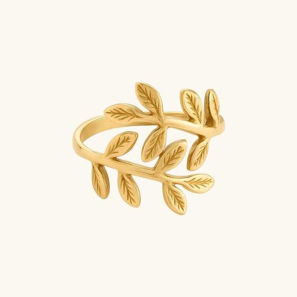 Palestine Olive Leaf Ring