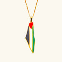 Karamah Palestine Pride Map Necklace