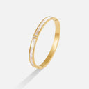 White Sahara Gold Bangle